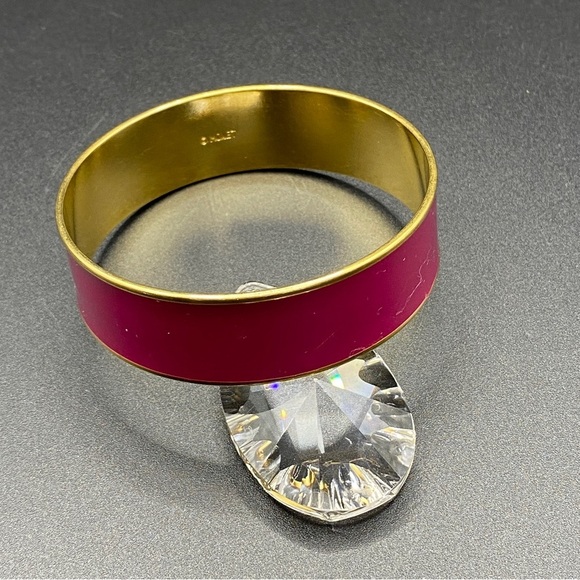 MONET Pink/Plum & Gold Bracelet Bangle - Picture 1 of 7